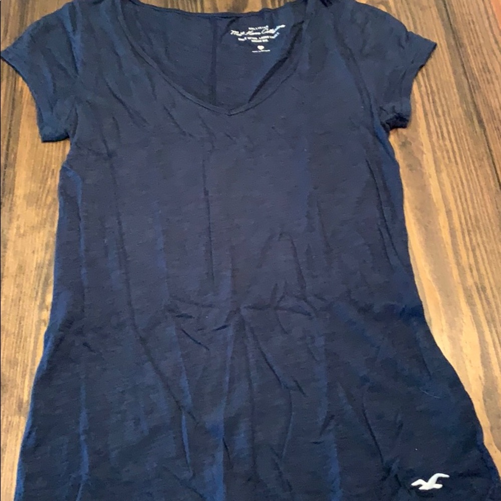 Navy blue Hollister shirt